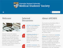 Tablet Screenshot of anumss.org